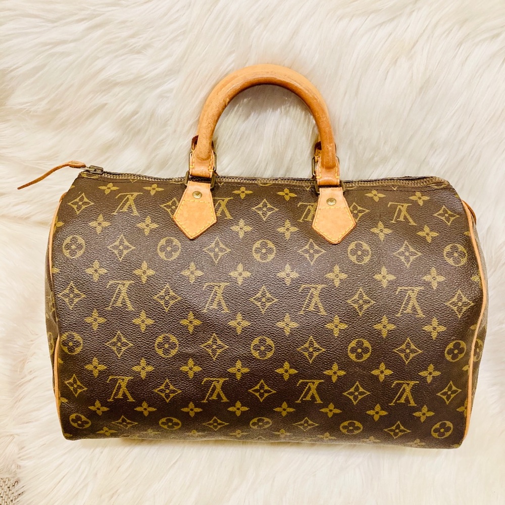 Authentic Louis Vuitton Speedy 35 #7.7ahj - Picture 2 of 12